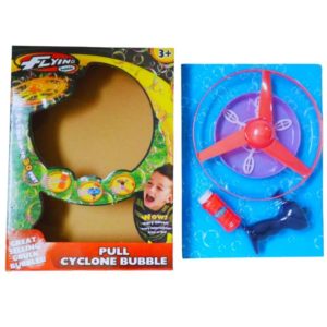 Kids Bubbles Cyclone Flying Disc Spinner