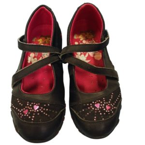 Twinkle Toes by Skechers Black School Shoes