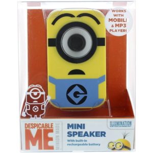 Portable Minion Mini Speaker Yellow/Blue