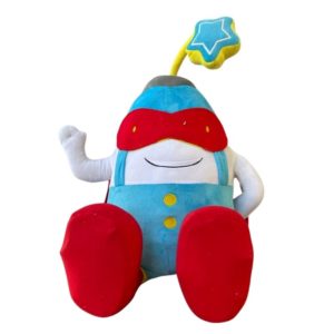 Blue & Red Plush Toy