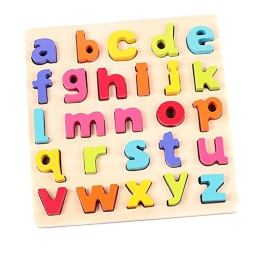 Wooden English small letters