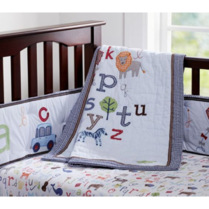 Animal Alphabet Baby Crib Set