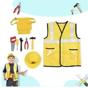 Construction Worker Costume Kids Role Play Dress up Set