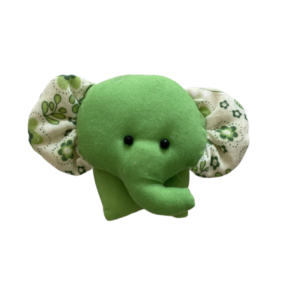 Mini Green elephant plush