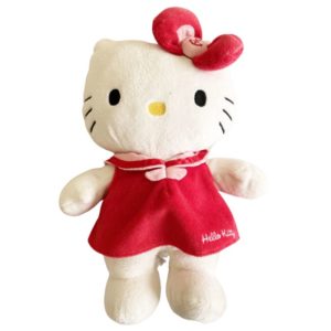 Hello Kitty in red dress and bow
