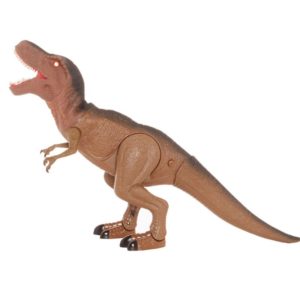 Roaring dinosaur with movable head